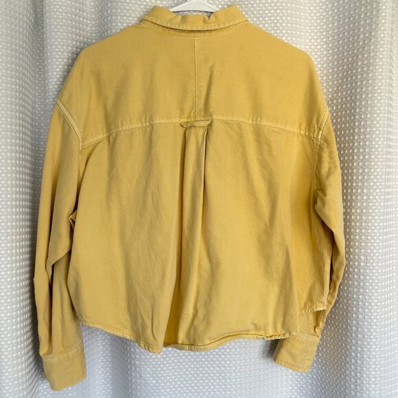 Gap UltraSoft Denim Crop Big Shirt - Picture 2 of 6